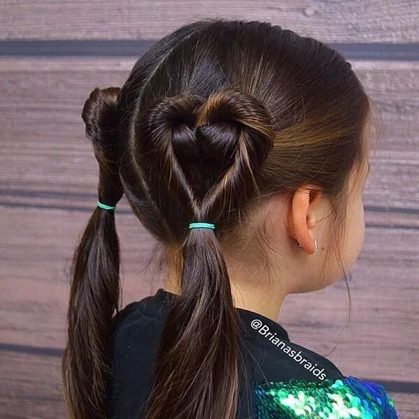 Прически в школу 2024 легкие 63 детские прически на выпускной в детский сад Valentines hairstyles, Girl hair 