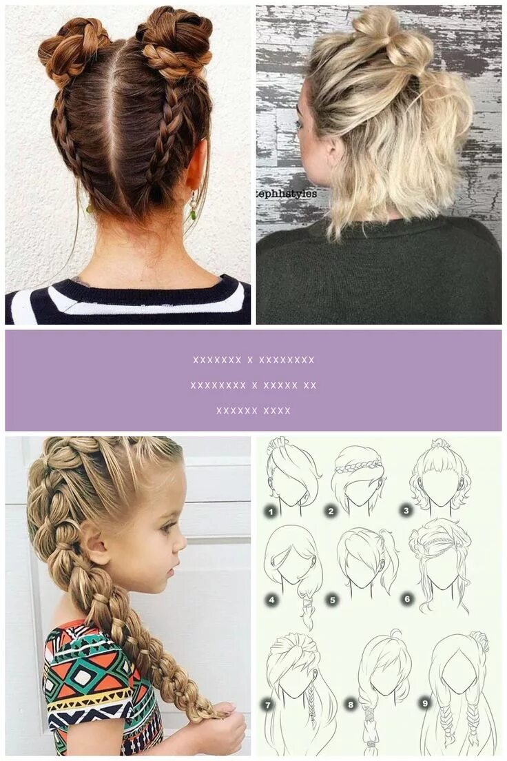 Прически в школу картинки и названия 20 Cute Hairstyles For Girls With Short Hair (With images) Girl short hair, Hair