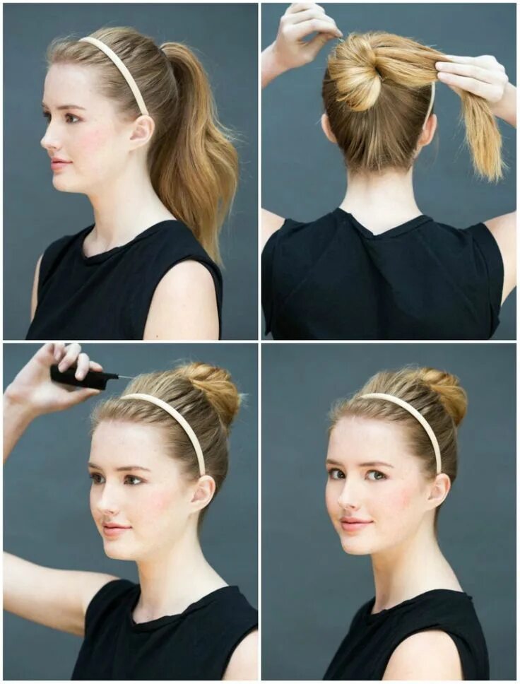 Прически в школу на грязные волосы Eight ridiculously simple hairstyles you can do in ten seconds Easy hairstyles, 