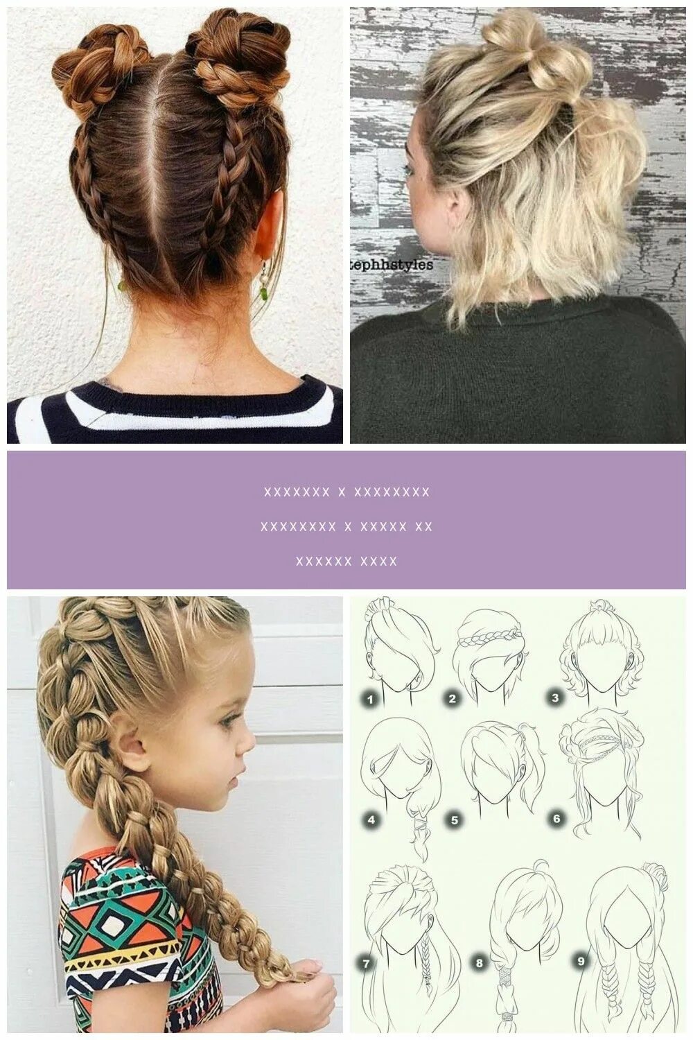 Прически в школу пошагово 20 Cute Hairstyles For Girls With Short Hair (With images) Girl short hair, Hair