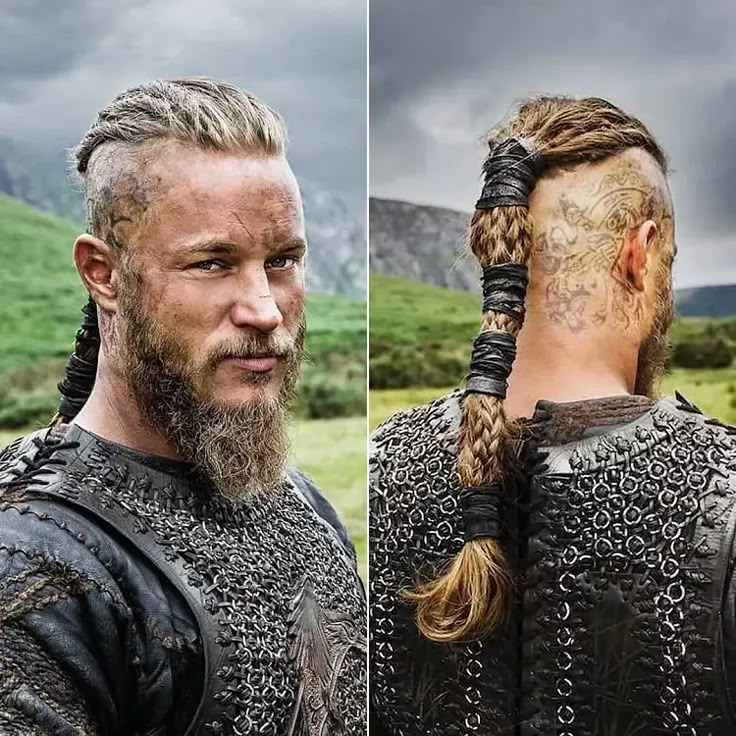 Прически в скандинавском стиле мужские Coiffure viking facile : apprenez comment ressembler à Lagertha et Ragnar en 2 t