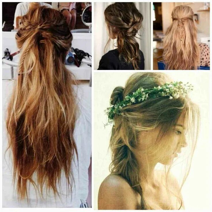 Прически в стиле бохо на средние волосы bohemian wedding hairstyles down Hair styles, Boho hairstyles, Hair braid videos