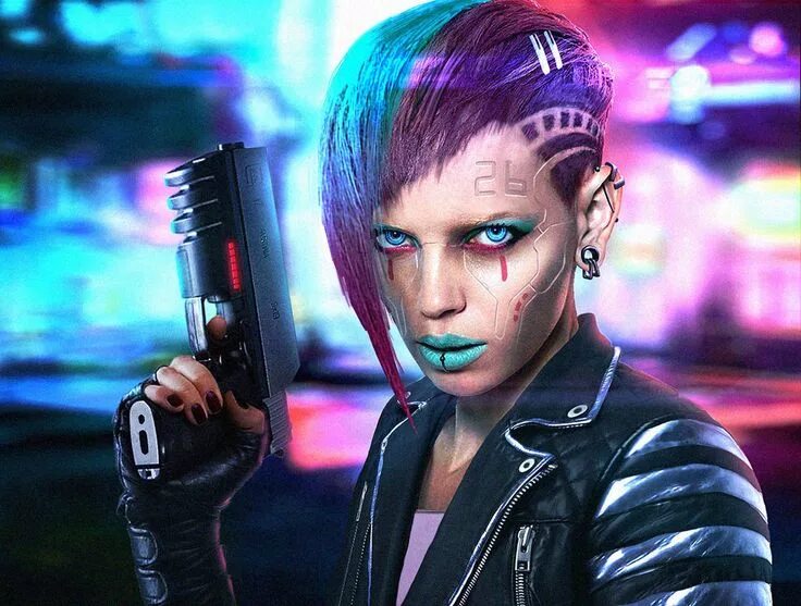 Прически в стиле киберпанк женские Punk by leee666jack on DeviantArt Cyberpunk girl, Cyberpunk, Cyberpunk aesthetic