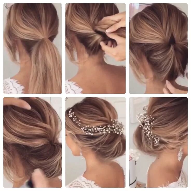 Прически волосы своими руками Pin by Mariska on Hair & Makeup Bridal hair updo, Long hair styles, Short hair u