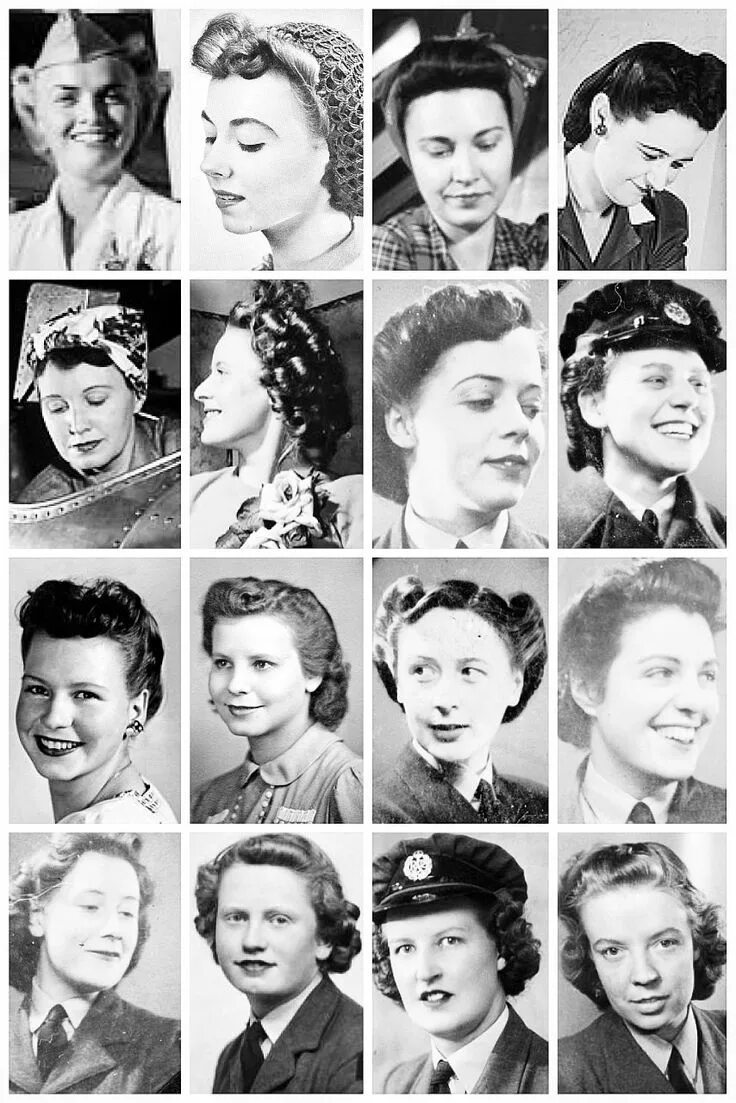 Прически войны женские Pin on WWII Hairstyles