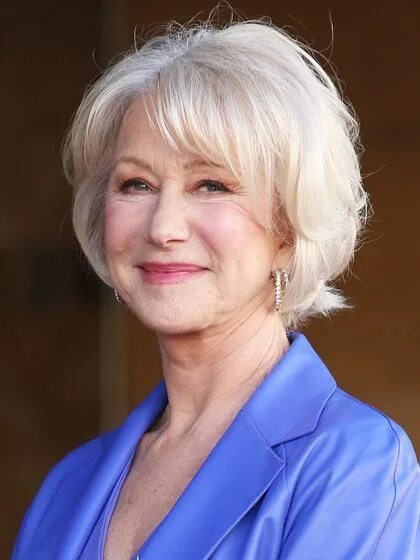 Прически возраст 60 лет Helen Mirren attends the ceremony honoring her with a Star on The... Over 60 hai