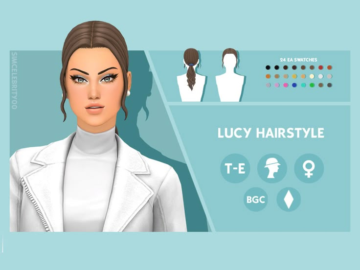 Прически все мечтают The Sims Resource - Lucy Hairstyle in 2024 Sims 4, Sims hair, Sims