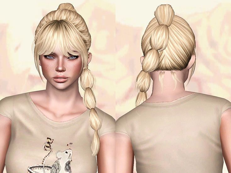 Прически все мечтают Newsea Carrousel HAIRSTYLE Retextured by Chantel Sims for Sims 3 - Sims Hairs - 