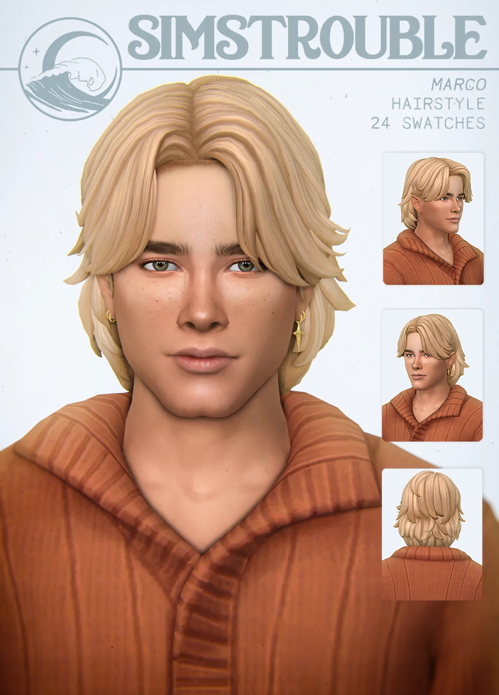 Прически все мечтают MARCO by simstrouble Patreon Sims 4, Sims, Best sims