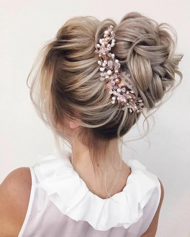 Прически выпускной фото Прически На Свадьбу Хвост На Каждый День Для Bride hair accessories, Bride hair 