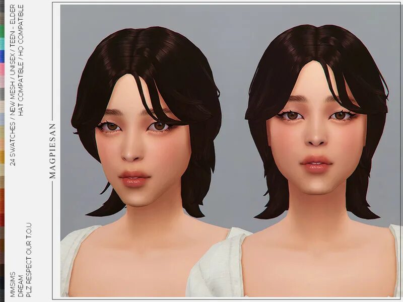 Прически y2k женские The Sims Resource - Maxis Match - Female Hairstyles