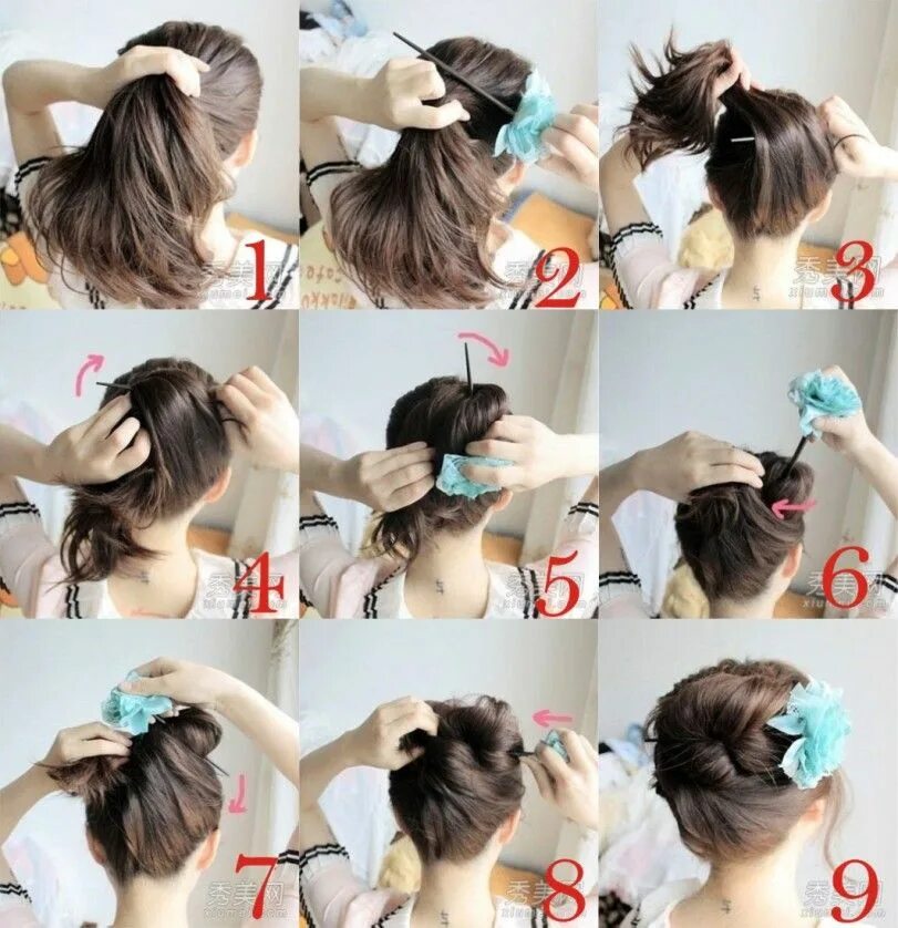 Прически за 5 минут на короткие причёска за 5 минут!!!!!!!! Hairstick hairstyles, Bridesmaid hair, Hair arrange