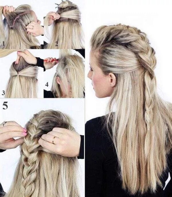 Прически заплести на длинные волосы легкие Hairstyles with your hair: 10 fashion choices in 2019 Hair styles, Hair, Fashion