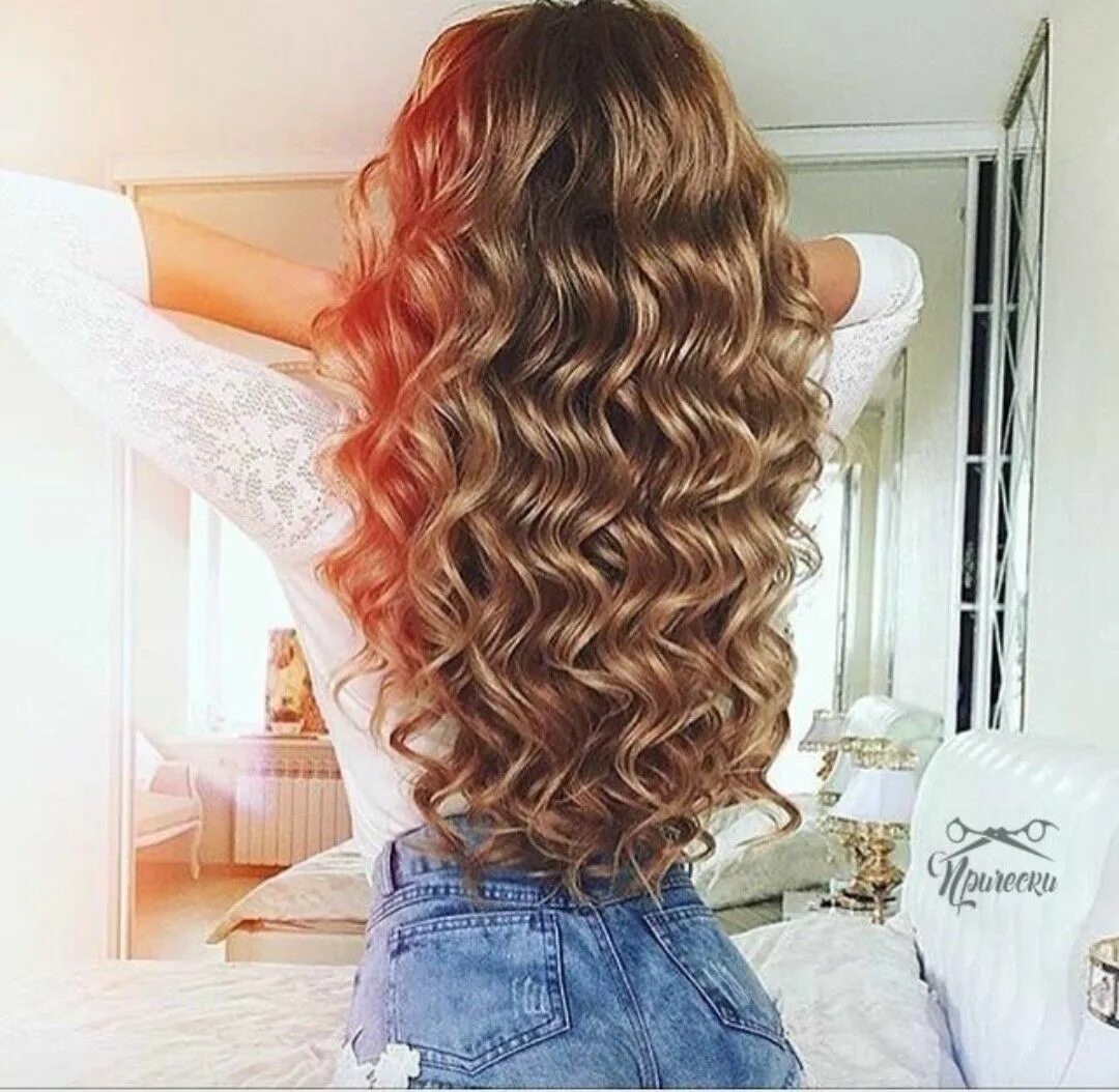 Прически завитыми волосами длинные волосы Pin on Прически Long wavy hair, Concert hairstyles, Elegant wedding hair