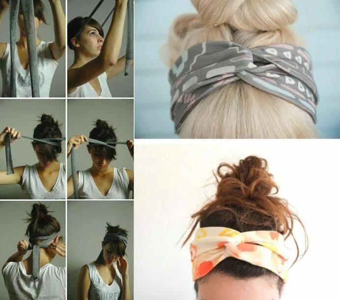 Прически завязанные волосы DIY Hair Ribbon Diy hairstyles, Tumblr hair, Scarf hairstyles