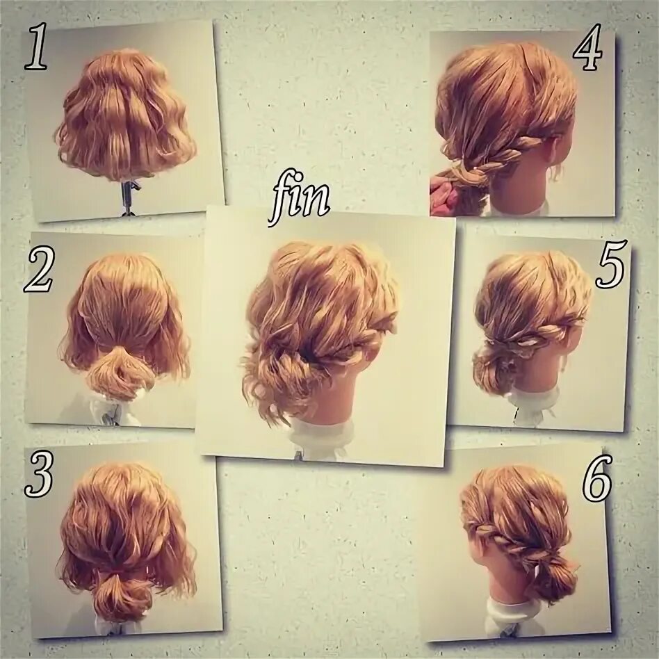 Прическу на короткие волосы поэтапно 42 تسريحات شعر ♀ ideas short hair styles, long hair styles, hair styles