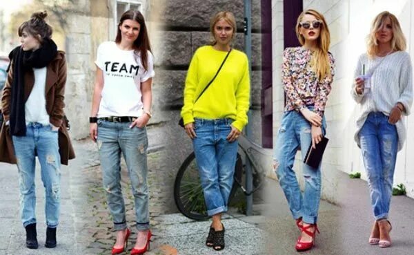 Придумай что одеть Модные женские джинсы 2015 года (фото) Boyfriend jeans, Boyfriend jeans outfit, 