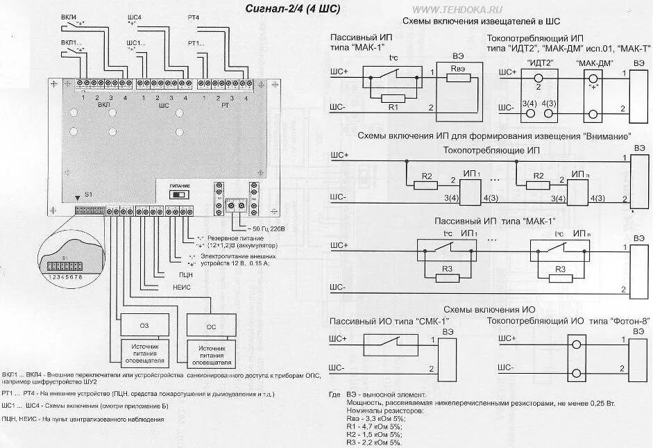Приемник охранной сигнализации rr 2r схема подключения Охранно-пожарные сигнализации