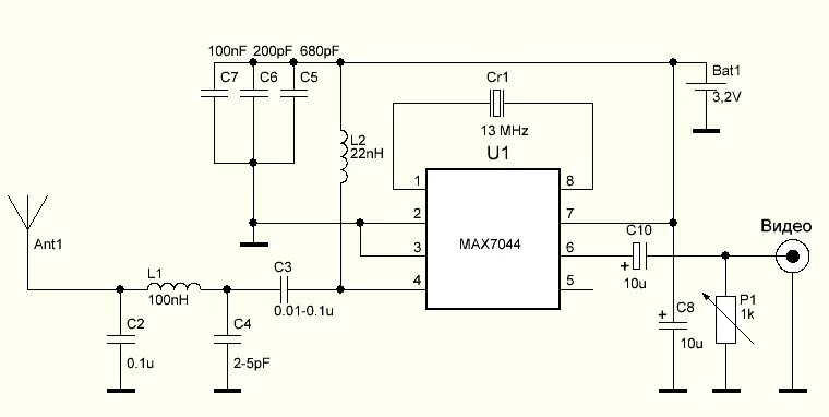 Приемник передатчик tantos схема подключения VRTP - Мощный видеопередатчик на MAX7044