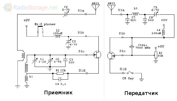 Приемник передатчик tantos схема подключения Ответы Mail.ru: Подскажите схему приемника и передатчика на 5 МГц.