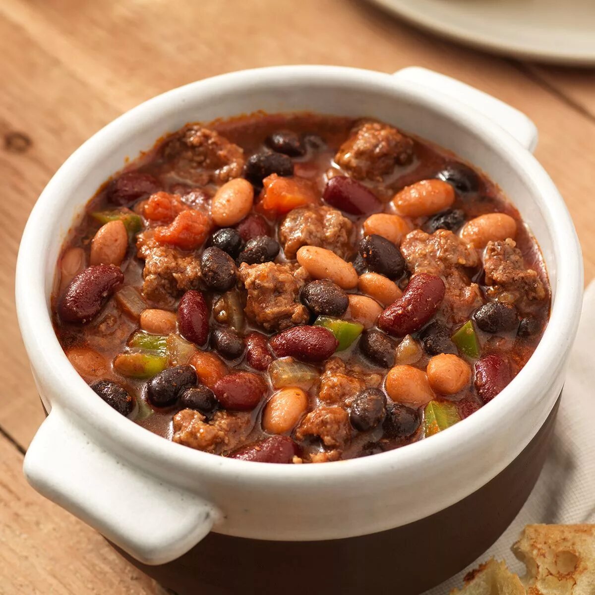 Приготовить бобы рецепты с фото Best 3-Bean Chili Recipe Chili recipes, Cooking recipes, No bean chili