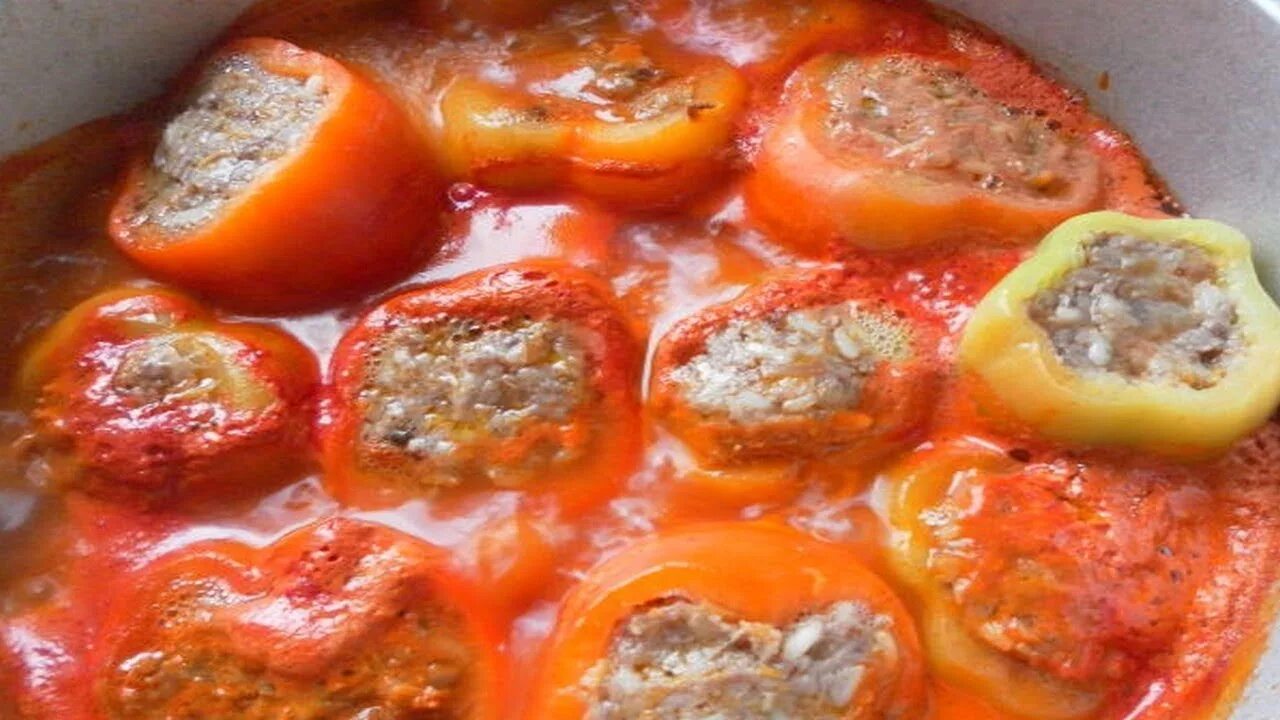 Приготовить фаршированный перец фото ОЧЕНЬ ВКУСНЫЙ ФАРШИРОВАННЫЙ ПЕРЕЦ! - YouTube