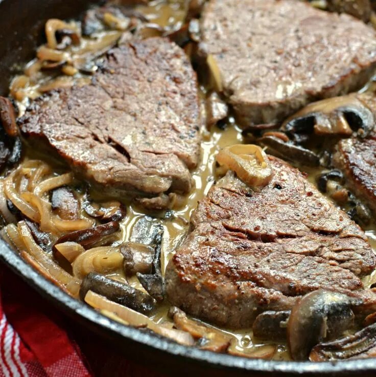 Приготовить говядину вкусно и быстро фото Steak Diane Recipe Steak diane, Round steak recipes, Round steak recipe oven