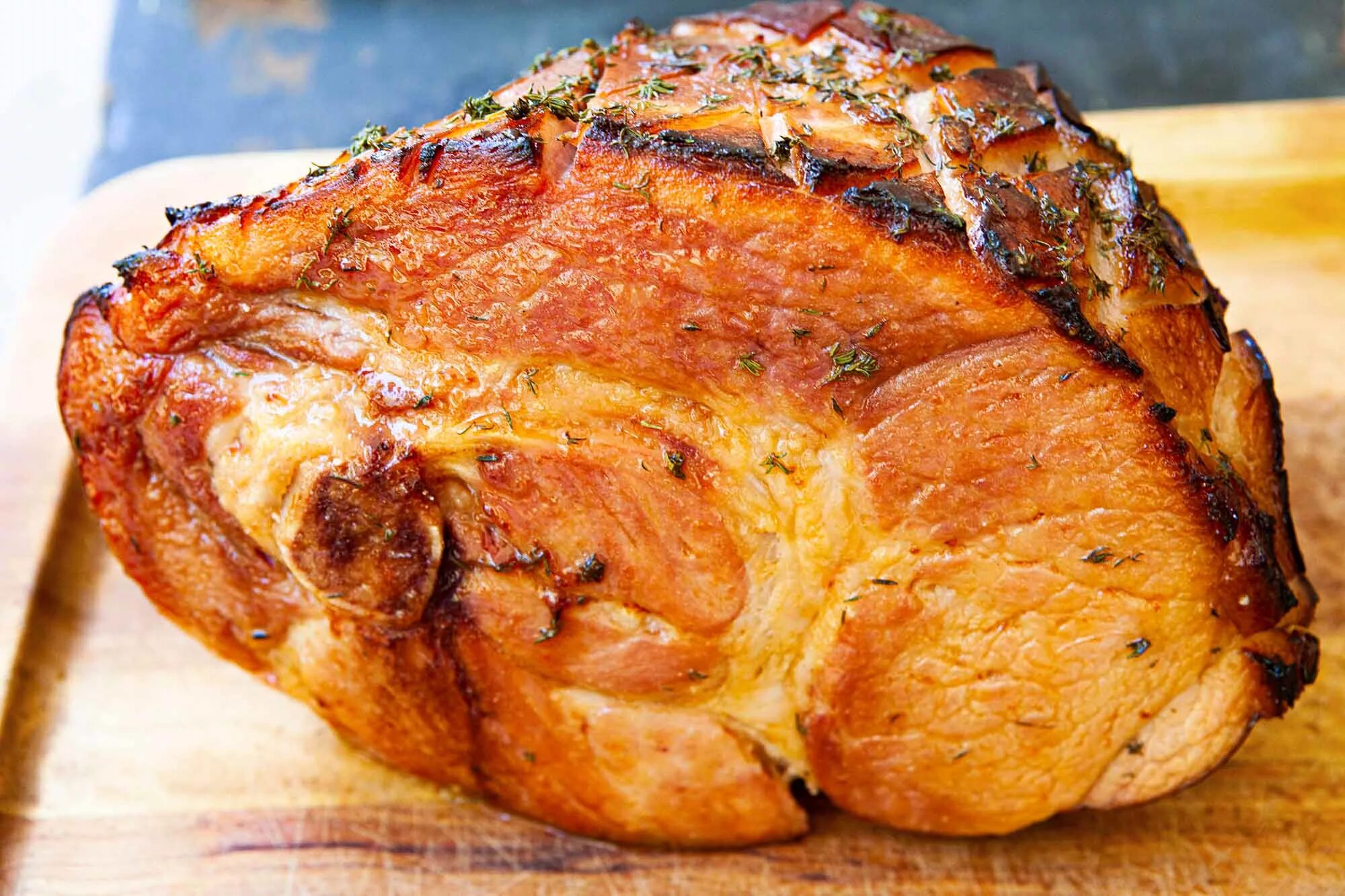 Приготовить свинину фото Glazed Baked Ham