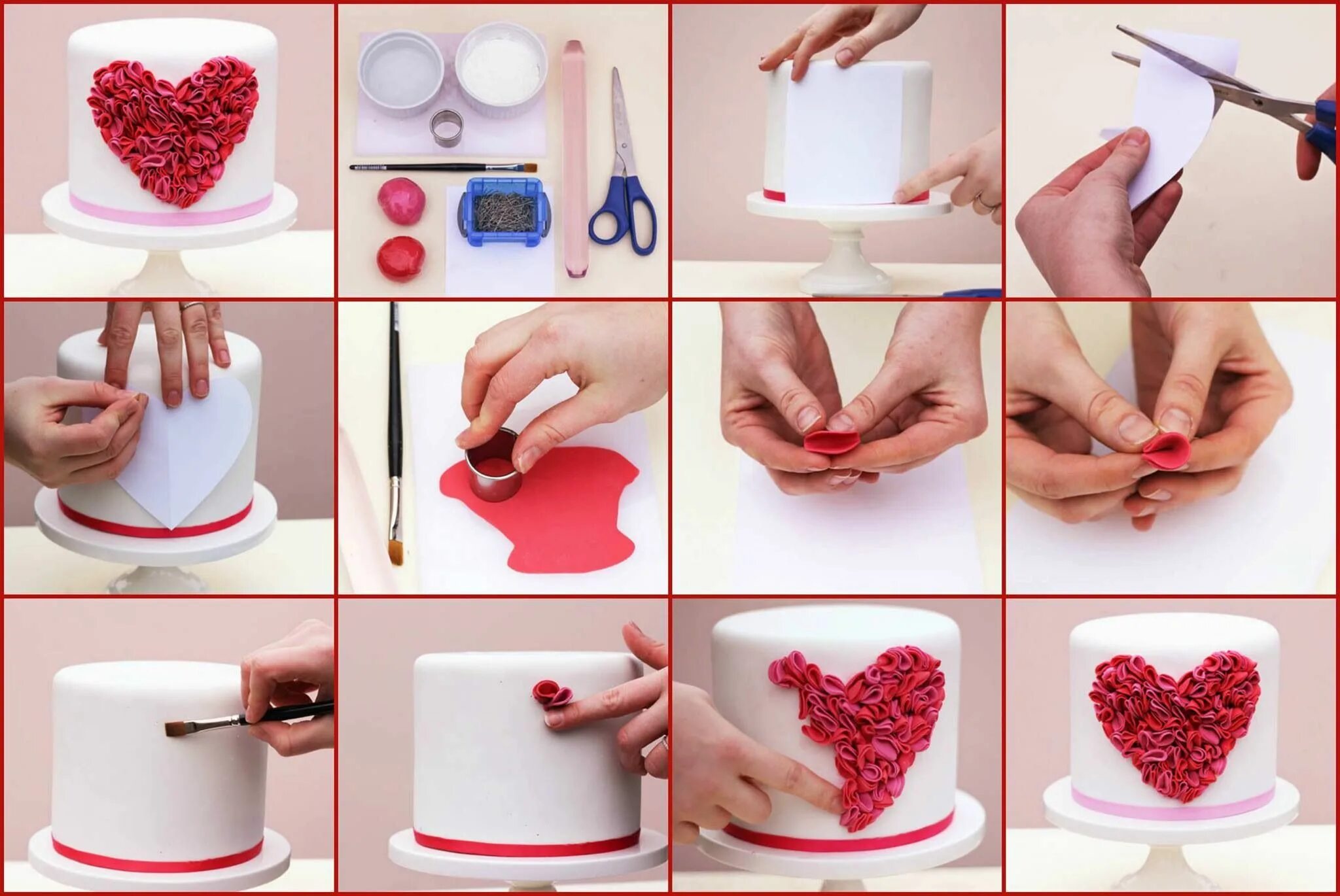 Приготовить своими руками в домашних условиях Pin on Cakes for ladies! Valentine cake, Cake tutorial, Cake decorating tutorial