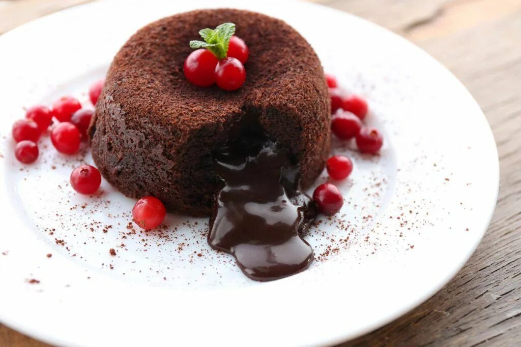 recette fondant au chocolat fruits caramel #recettes #recipe #dessert Chocolate 