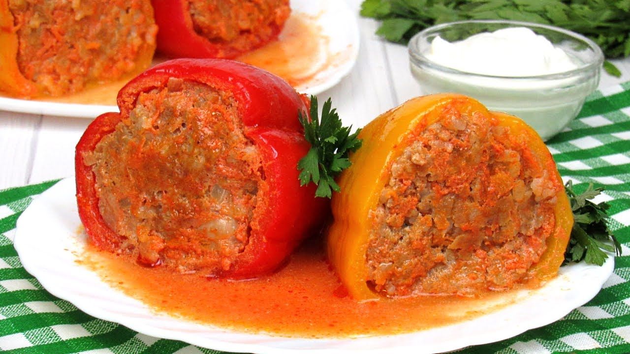 Приготовление фаршированного перца пошаговый фото Вкуснейший Фаршированный перец ☆ Простой рецепт Как приготовить фаршированные пе