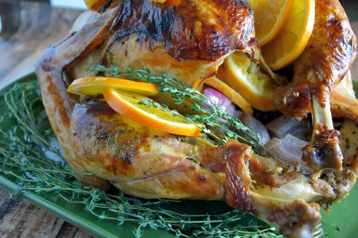 Приготовление индейки в духовке с фото Orange Turkey Turkey brine recipes, Turkey dishes, Roast turkey recipes