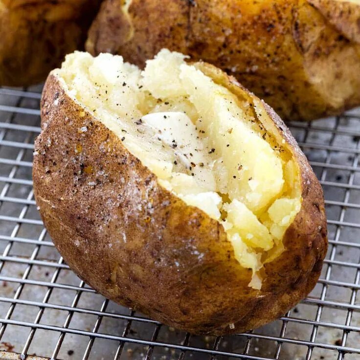 Приготовление картошки фото Instant Pot Baked Potatoes Recept Aardappel