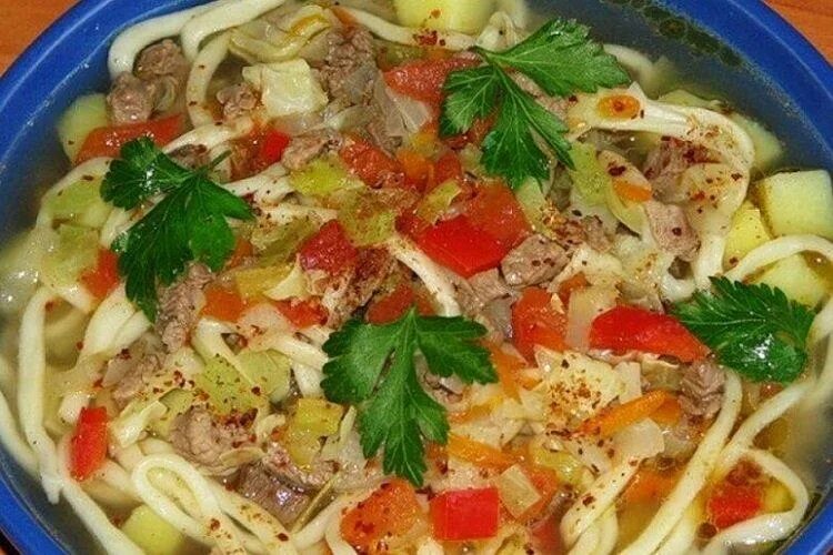 Приготовление лагмана пошагово фото Лагман из говядины - 15 простых и вкусных рецептов