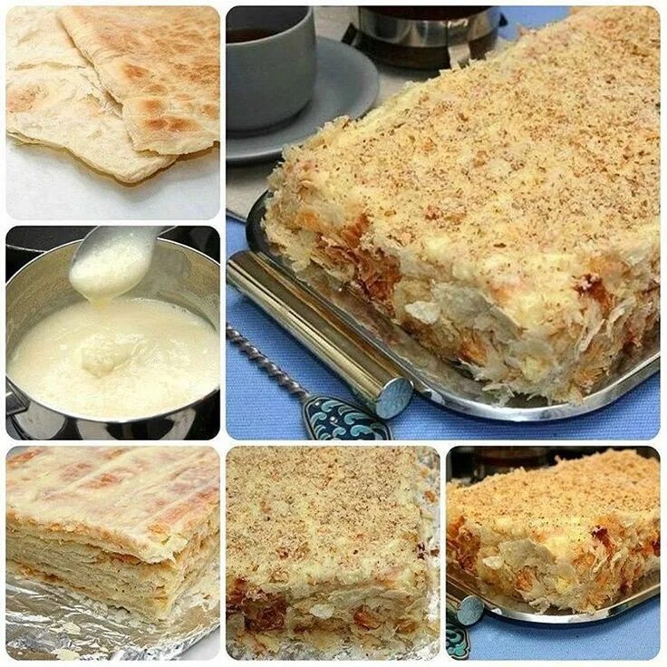 Приготовление наполеона фото Торт "Наполеон" Food, Russian recipes, Desserts