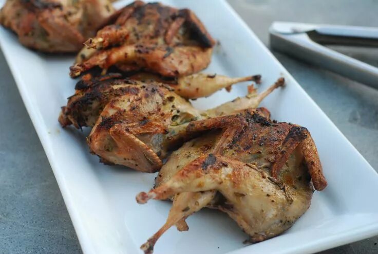 Приготовление перепелок с фото Rosemary Lemon Grilled Quail Recipe Quail recipes, Grilled quail recipes, Health