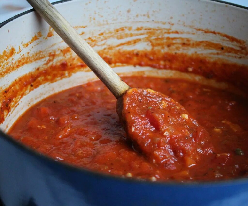 Приготовление подливы с фото Marinara Sauce Homemade marinara, Food, Fresh veggie recipes