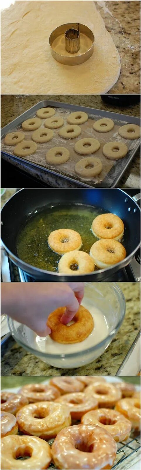 Приготовление пончиков фото kiss recipe: Homemade Glazed Donuts (Krispy Kreme Doughnut Copycat Recipe). Reci