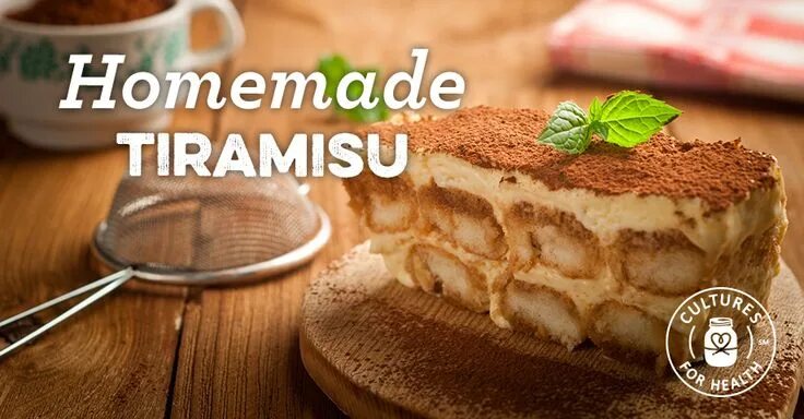 Приготовление тирамису с фото Tiramisu Recipe - Cultures For Health Recipe Tiramisu recipe, Tiramisu, Just des