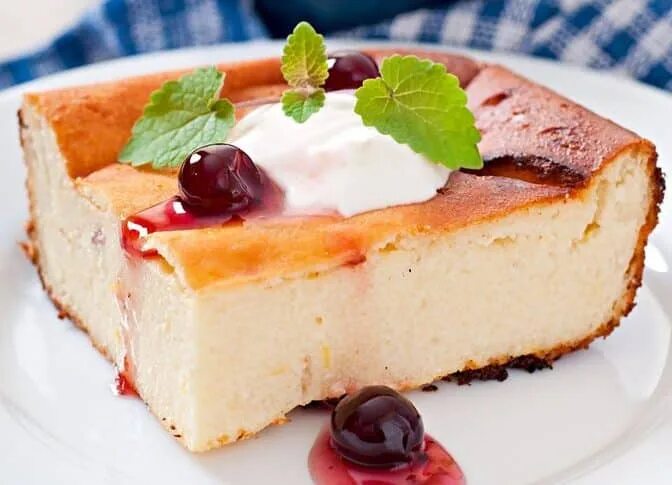 Приготовление творожной запеканки фото La Viña' Cheesecake Recipe