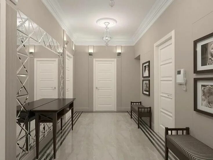 Прихожая дизайн стен в доме Grey and white entryway design ideas and beautiful modern interiors Modern inter