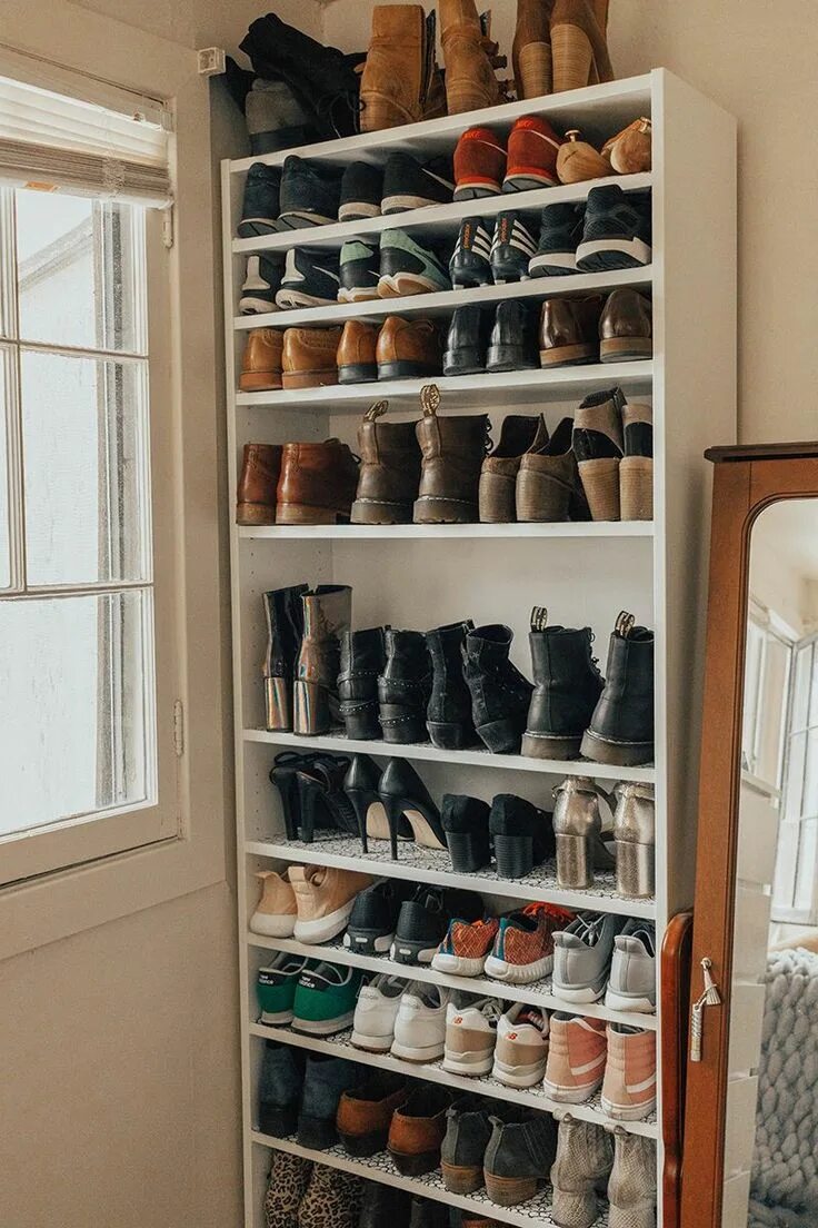 Прихожая хранение обуви фото 38 Best Simple DIY Shoe Racks You’ll Want To Make Closet shoe storage, Shoe rack