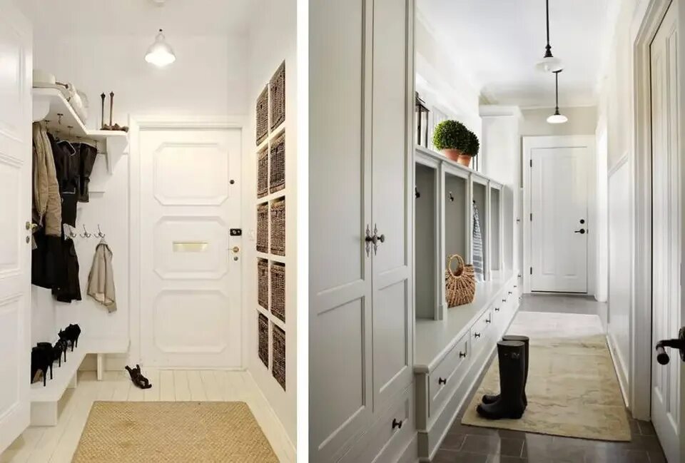 Прихожая идеи интерьера Narrow hallway design (50 Photos)