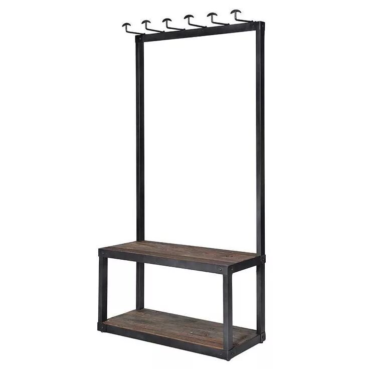 Прихожая из профильной трубы в стиле лофт Industrial Bench & Coat Stand Coat stands, Industrial interior style, Hallway in