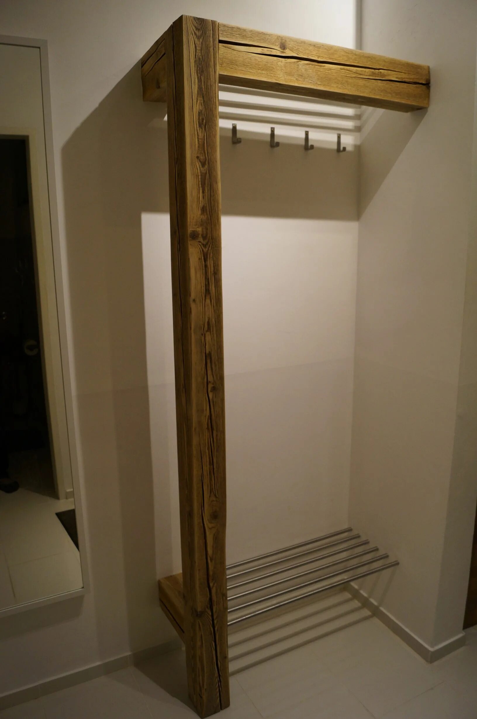 Прихожая из реек своими руками фото Garderobe aus alten... Möbel holz, Garderobe holz, Zuhause diy