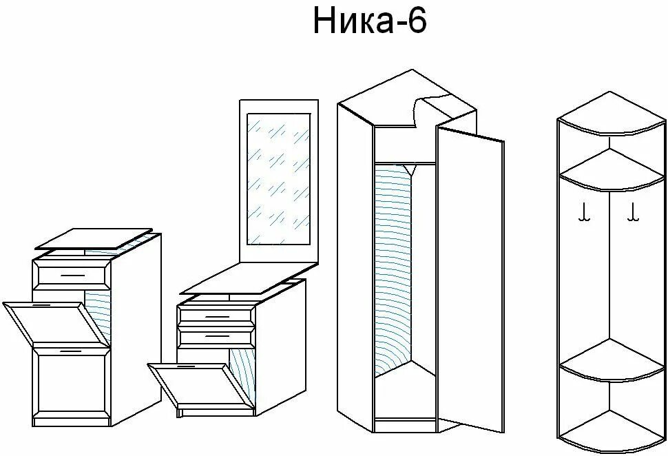 Прихожая ника сборка инструкция Прихожая ника схема сборки