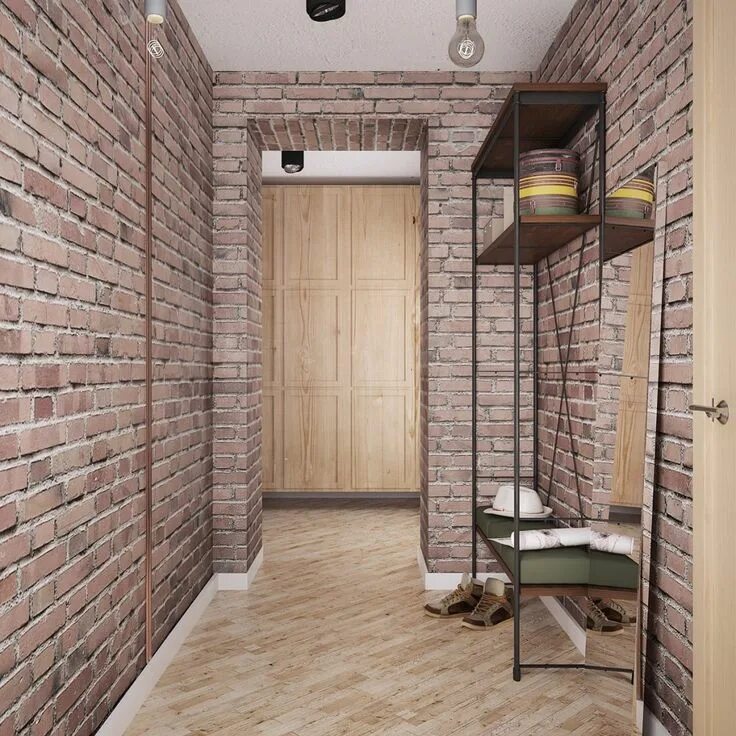 Прихожая обои кирпич фото Exposed Brick: Two Ways Exposed brick, Home office design, House design