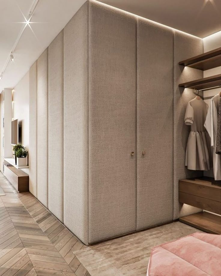 Прихожая с гардеробной дизайн интерьера фото Upholstered Closet Luxury closets design, Wardrobe interior design, Wardrobe des