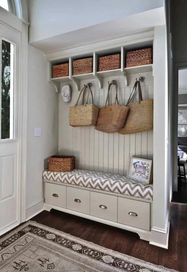 Прихожая сиденьем фото 30+ Fantastic mudroom ideas offering amazing storage solutions Home decor, House