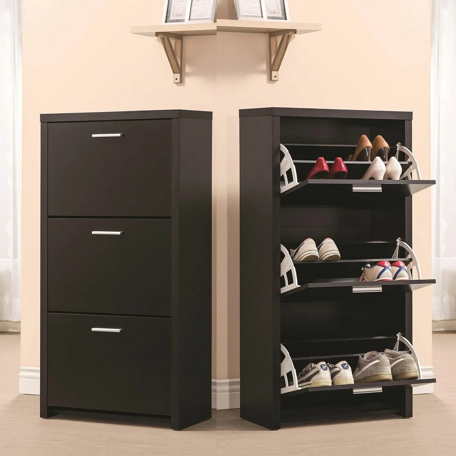 Прихожая со шкафом для обуви фото Organize Your Shoes with These Creative Shoe Storage Ideas